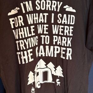 Port Company Mens XL Graphic T Shirt Black